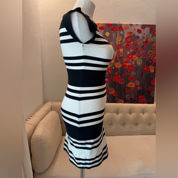French Connection Jag Stripe Dress 0 - Picture 3 of 10